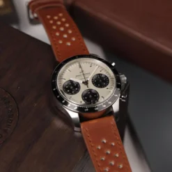 1960 Racing Chronograph | Stal chirurgiczna, złamana biel i czarny