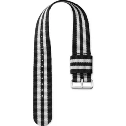 Ryka | 22mm czarno-szary nylonowy pasek do zegarka