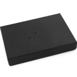 Skórzane czarne etui na karty i telefon Lamont