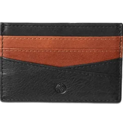 Skórzane czarne etui na karty RFID Lacey