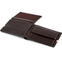 Skórzany brązowy portfel RFID Larry