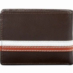 Skórzany brązowy portfel RFID Larry
