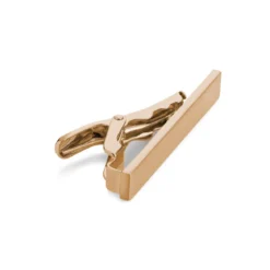 Spinka do krawata o długości 4 cm w kolorze matowego, różowego złota