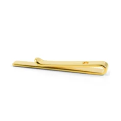Spinka do krawata o długości 4 cm w kolorze polerowanego złota