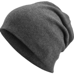 Szara lekka beanie z bawełny organicznej Kyler Kite
