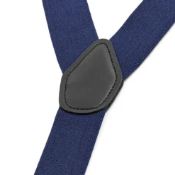 Szerokie ciemnoniebieskie szelki XL na guziki