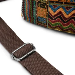 Torba Na Ramię Boho Z Jasnobrązowego Płótna Retro