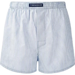 TrueFeel | 3-Pack bokserek z bawełny premium w biało-granatowe paski, luźny krój