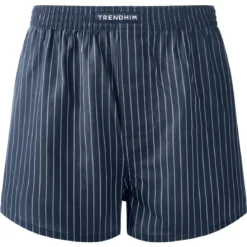 TrueFeel | 3-Pack bokserek z bawełny premium w granatowo-białe paski, luźny krój