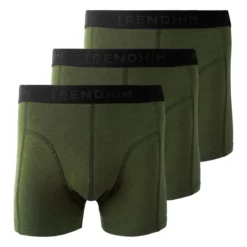 TrueFeel | 3-Pack bokserki z bawełny premium w kolorze oliwkowym