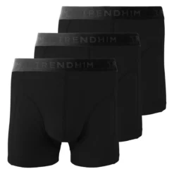 TrueFeel | 3-Pack czarne komfortowe bokserki bambusowe