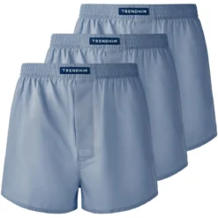 TrueFeel | 3-Pack jasnoniebieskie bokserki z bawełny premium o luźnym kroju