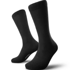TrueFeel | Zestaw 3 par czarnych premium bawełnianych skarpetek za kostkę