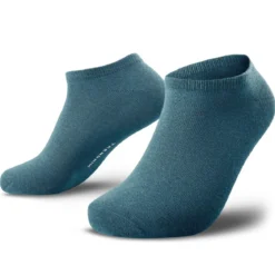 TrueFeel | Zestaw 3 par głęboko niebieskich premium bawełnianych skarpetek do kostki