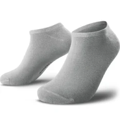 TrueFeel | Zestaw 3 par jasnoszarych premium bawełnianych skarpetek do kostki