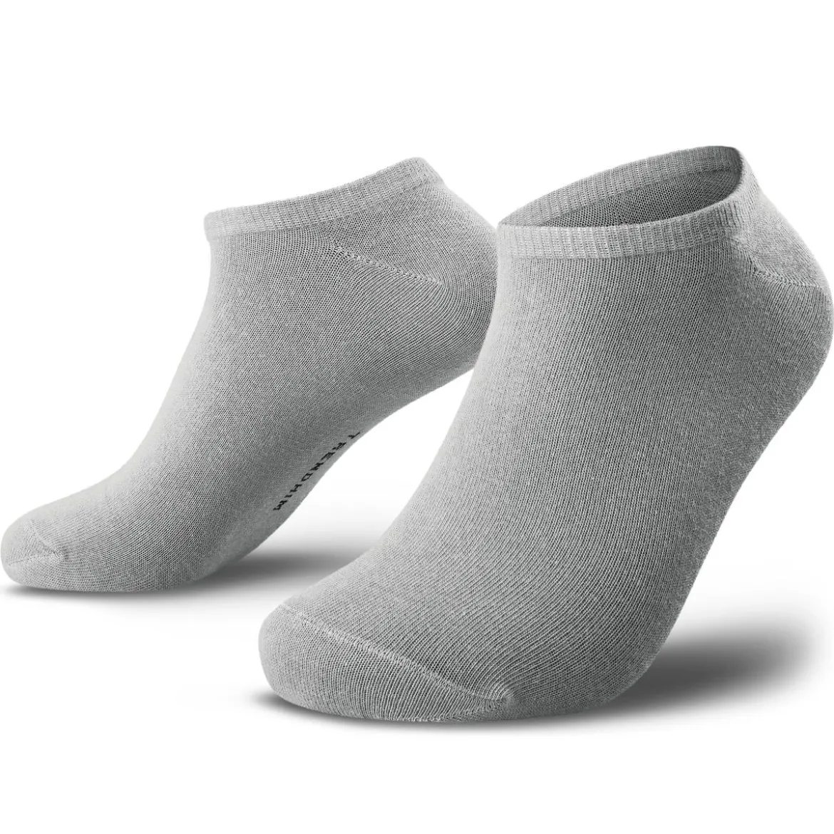 TrueFeel | Zestaw 3 par jasnoszarych premium bawełnianych skarpetek do kostki