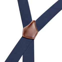 Vexel | Szerokie szelki przemienne głęboki błękit w stylu X