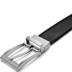 Vincio | Czarno-piaskowy pasek odwracalny ze skóry full grain