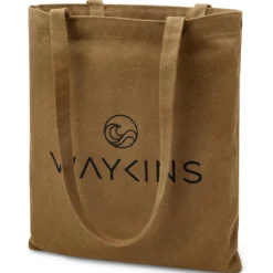Waykins – Mała brązowa torba tote z bawełny