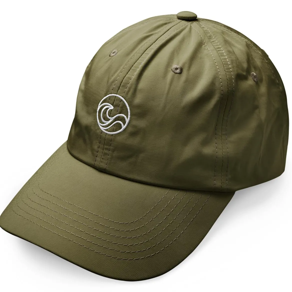 Waykins | Oliwkowa czapka nylonowa z logo