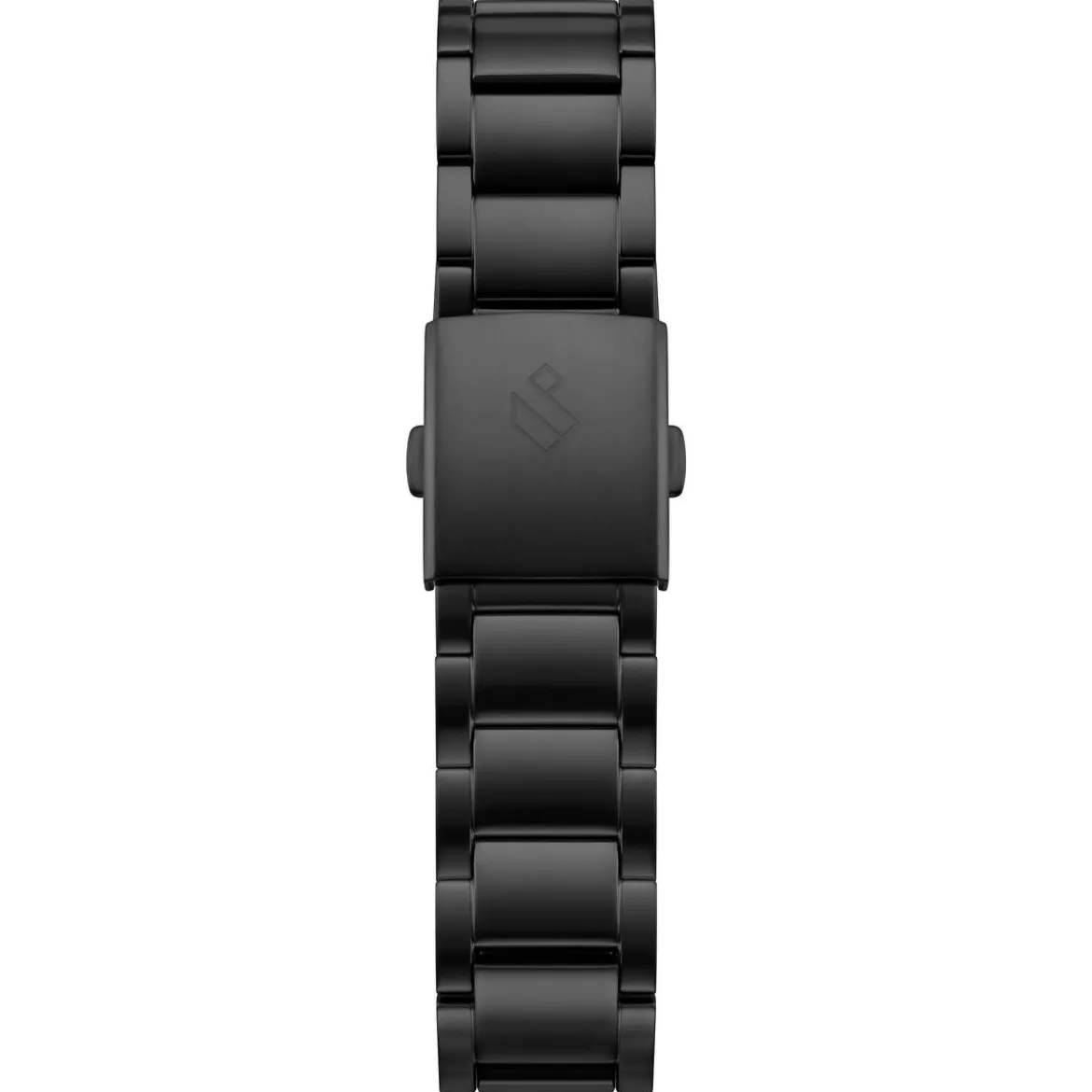 Yves | 20mm czarny pasek do zegarka ze stali nierdzewnej