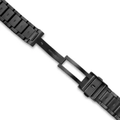 Yves | 20mm czarny pasek do zegarka ze stali nierdzewnej