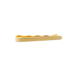 Zaokrąglona spinka do krawata o długości 4 cm w kolorze matowego złota
