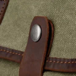 Zielono-brązowa torba na laptopa Sigurd