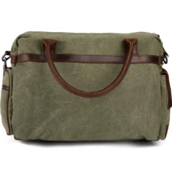 Zielono-brązowa torba na laptopa Sigurd